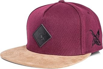 Blackskies  Port Snapback Cap | Men Women Baseball Cap with Faux Suede Brim   Unisex Streetwear Outdoor Summer Casual