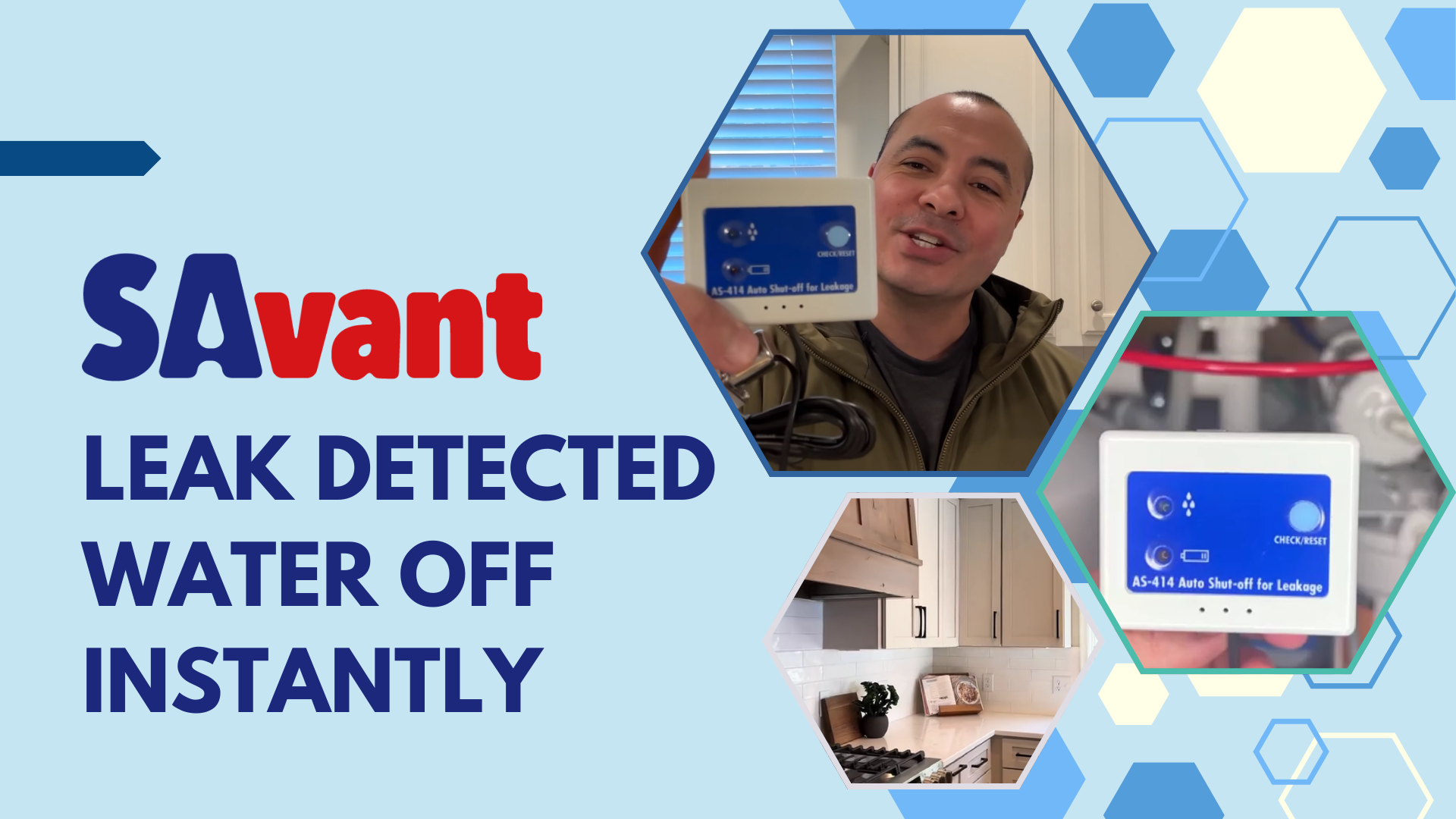 Amazon.com : Savant AS-414, Auto Shut-Off Valve for Water Leak