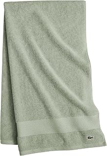 Lacoste Heritage Supima Cotton Bath Towel Aloe 30x54 - Ultra Soft, Highly Absorbent, Quick-Drying Luxury Towel
