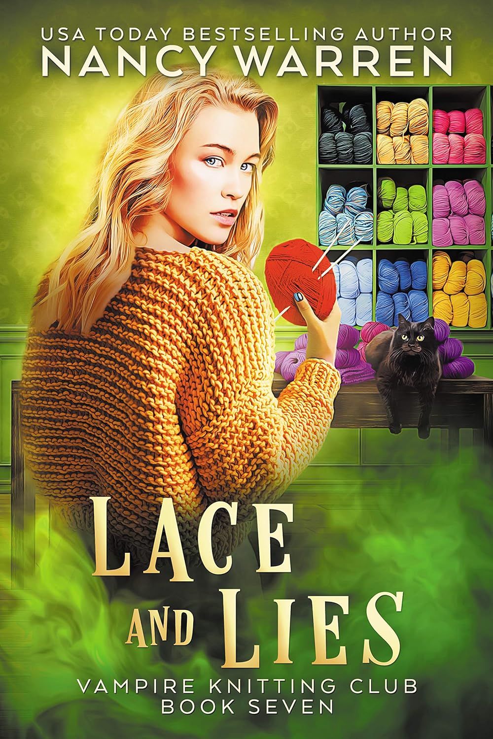 Lace and Lies: A paranormal cozy mystery (Vampire Knitting Club Book 7)      Kindle Edition