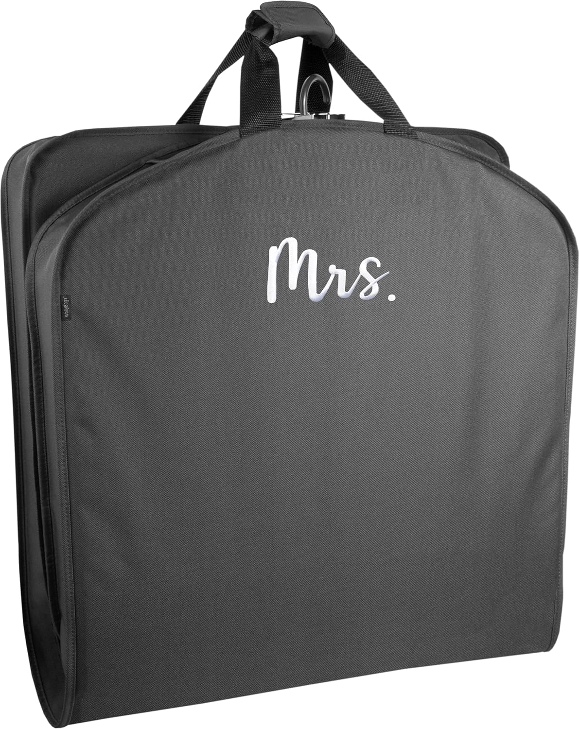 WallyBags® 60” Deluxe Travel Garment Bag with MRS. Embroidery, Perfect for Dresses and Longer Clothes