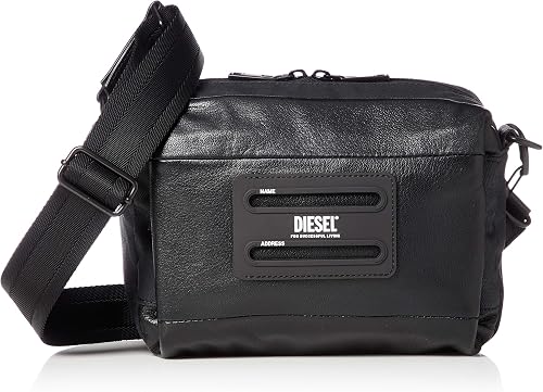 Amazon ディーゼル Diesel メンズ スモールクロスボディバッグ X05784p3177 Uni ブラック T8013 Diesel ディーゼル ショルダーバッグ