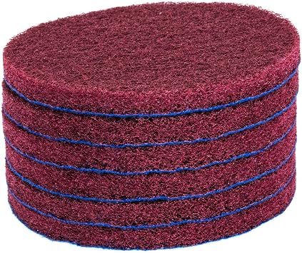 6-Pack Replacement Scrub Pads, Red (5 Inch)