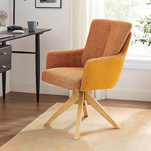 Art Leon Swivel Desk Chair No Wheels - Mid Century