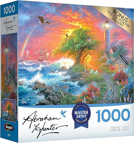 Miniatura 2 de RoseArt - Abraham Hunter - Coastal Light - Rompecabezas de 1000 piezas para adultos