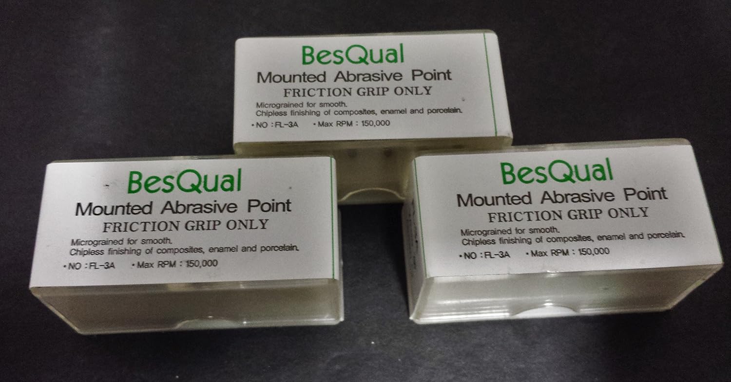 36 Football Mounted White Stone Dental Stone Polishing - FG