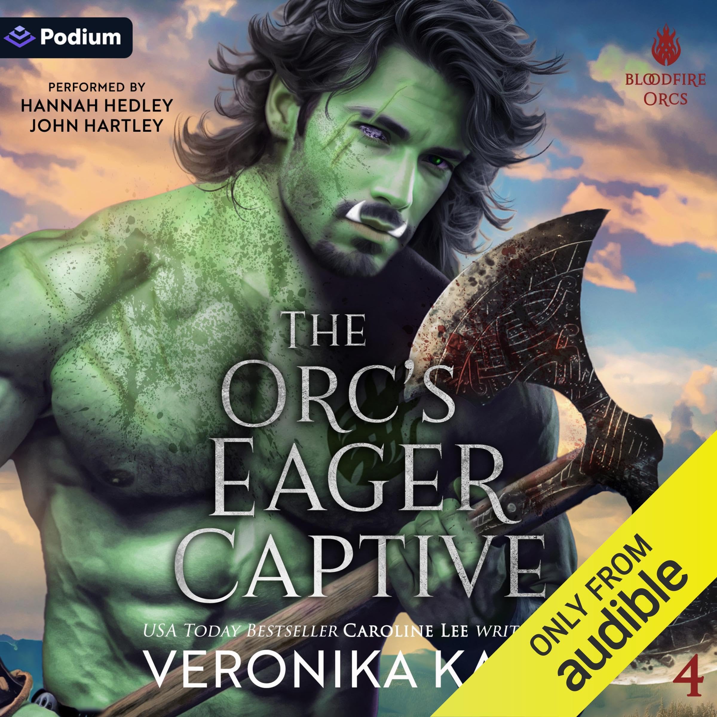 Cover art for The Orc's Eager Captive