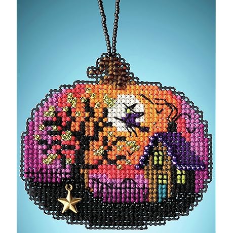 Mill Hill Mill Hill 2020 Painted Pumpkins MH162024 Beaded Cross Stitch Ornament Kit