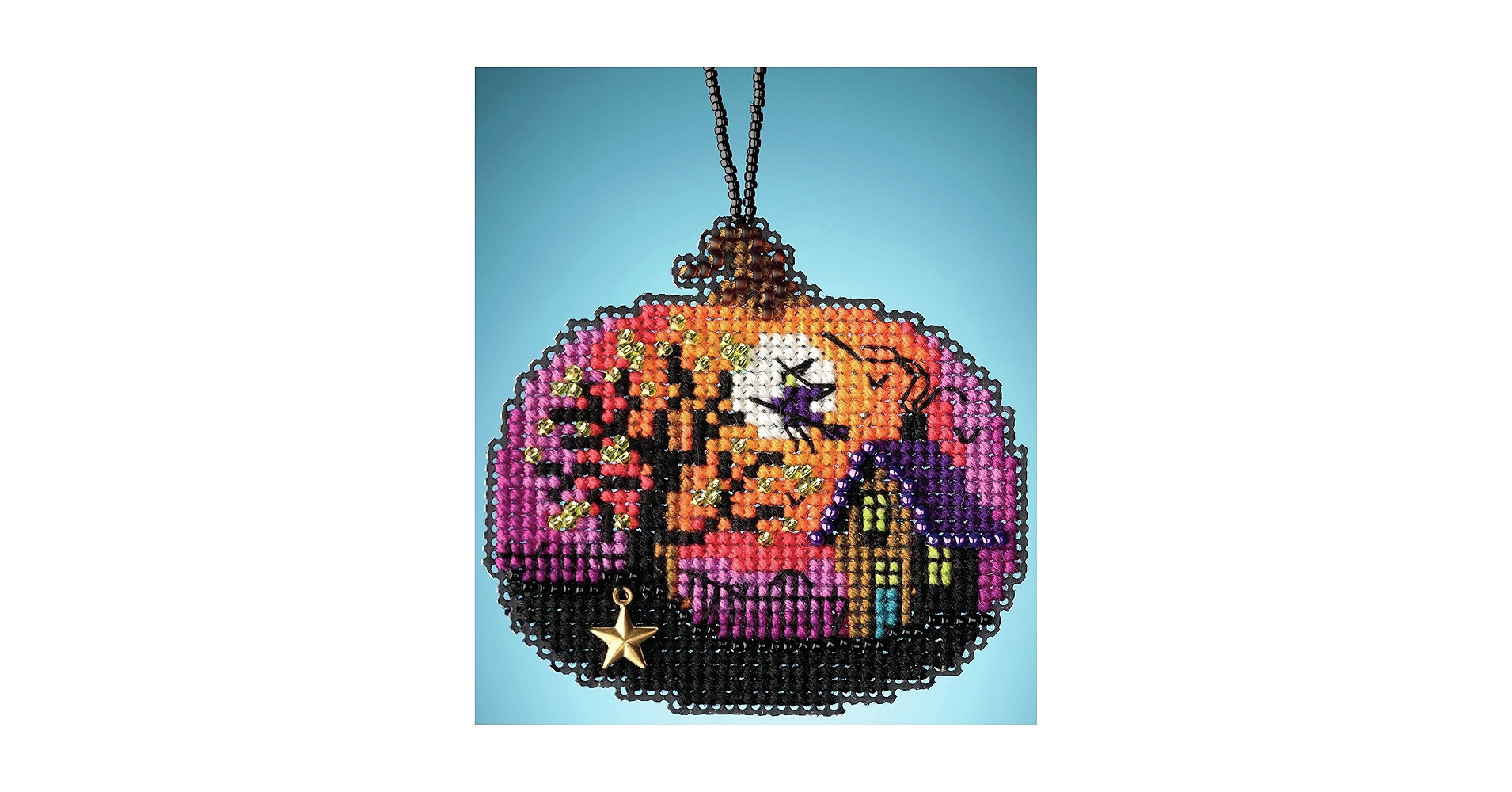 Bewitching Product Amazon.com: Bewitching Pumpkin Beaded Counted Cross Stitch