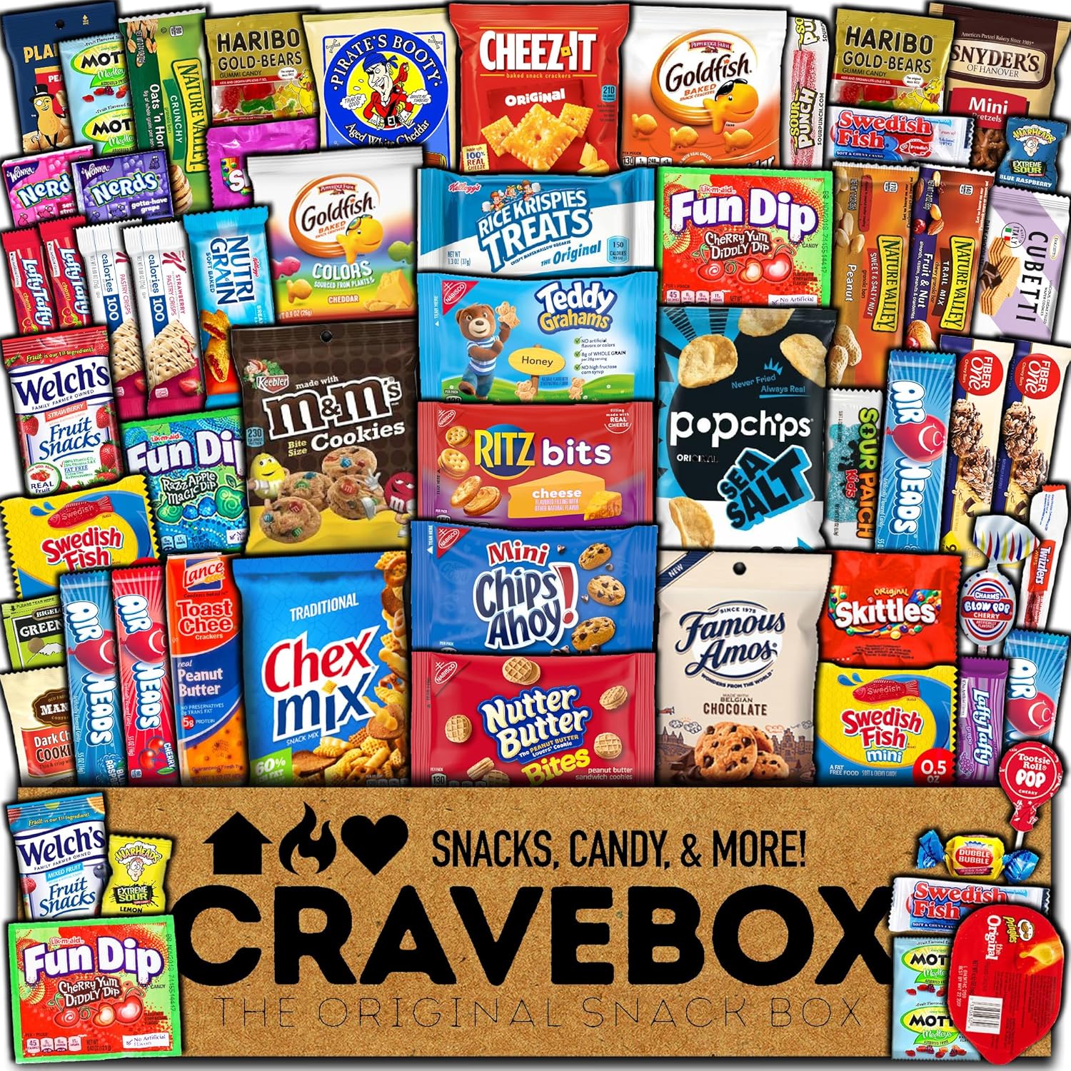 CRAVEBOX - Easter Ultimate Sweet & Salty Snack Variety Pack - Care Package Gift Box Assortment - For Adults, Kids, Students, Men, Women