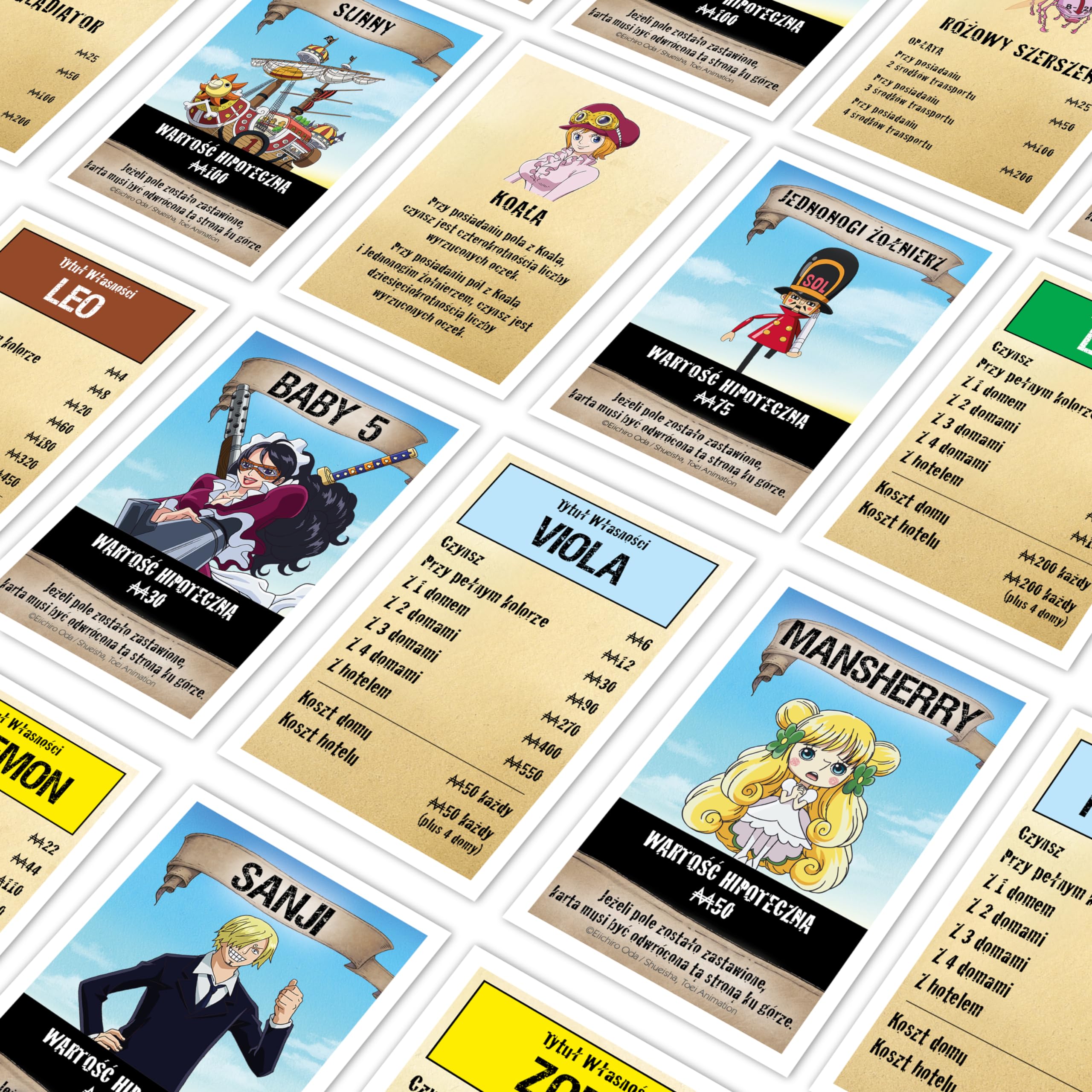 Winning Moves, gra planszowa, MONOPOLY One Piece, sprzedawaj i handluj, aby odnieść sukces, to świetny prezent dla osób w wieku od 12 lat