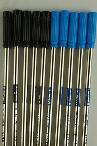 Miniatura 8 de 10 repuestos originales Intrepid medianos para bolígrafos cruzados. Sello protector en la punta para una vida útil útil (paquete a granel) (rojo)