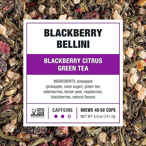 Vista 150 de Tiesta Tea - Máquina verde magra, hoja suelta, té verde cítrico claro, mezcla de hojas sueltas de primera calidad, cafeína media, prepara hasta 50