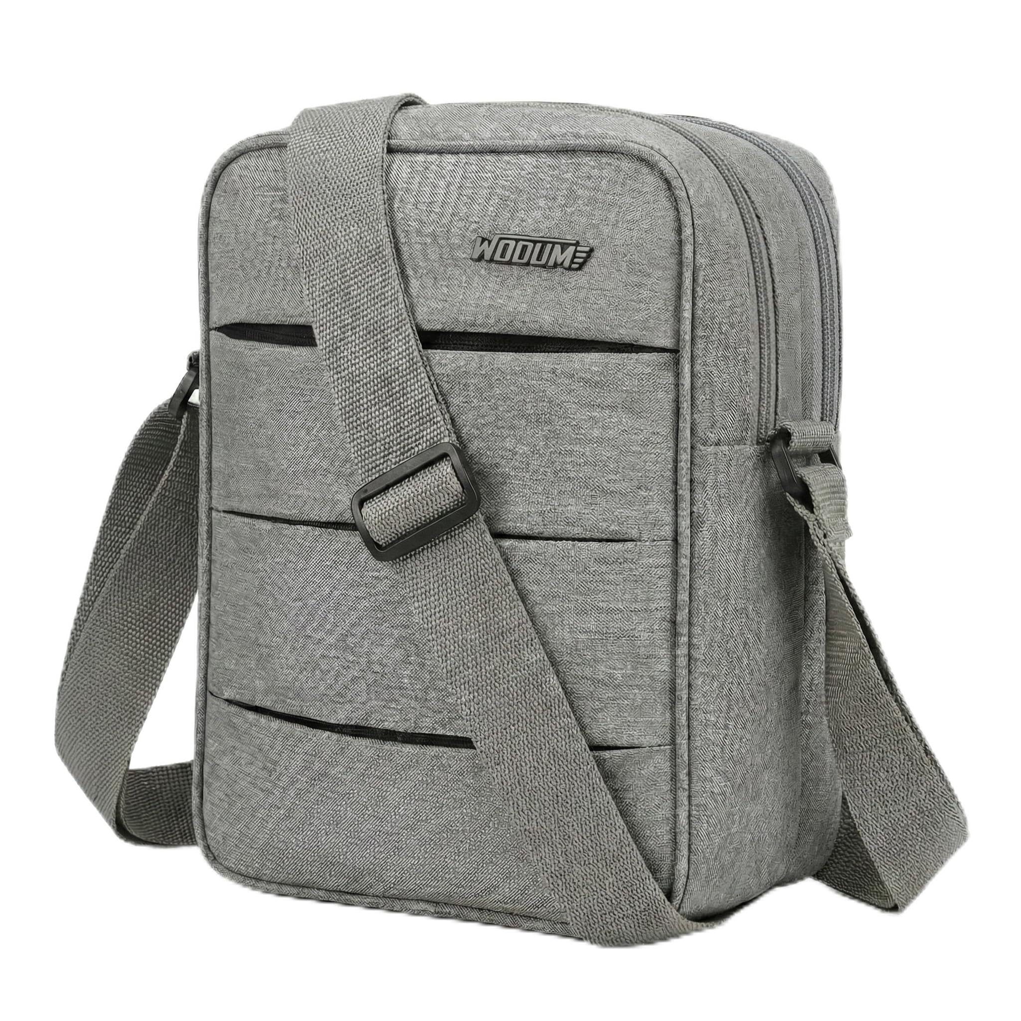 Crossbody Sling Bag for Men & Women – Water-Resistant Side Shoulder Bag with 2 Main Compartments & Zipper Pockets – Perfect for Office, Travel & Daily Use