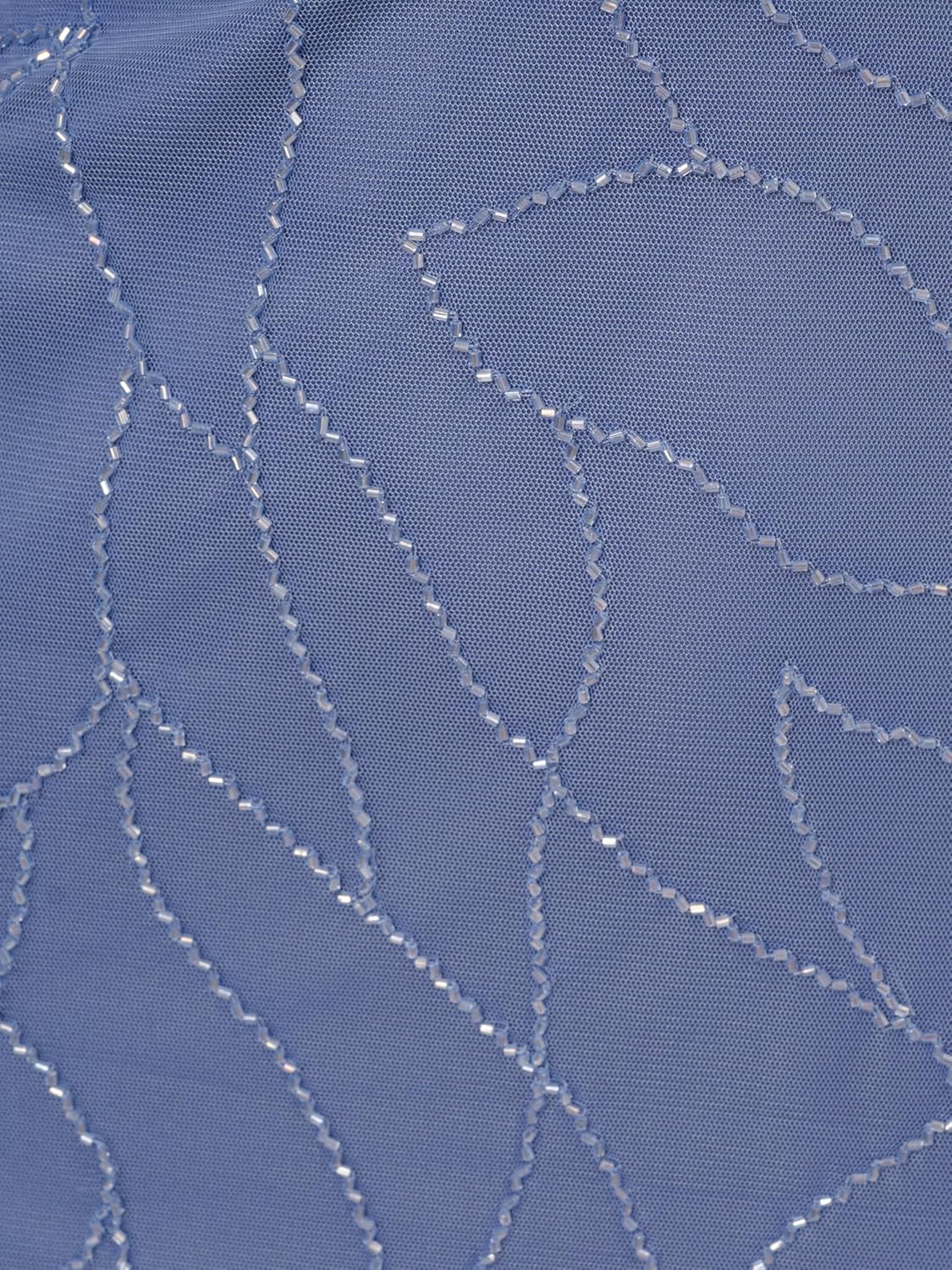 Adrianna Papell Womens Beaded Blouson Long Dress - Image 3