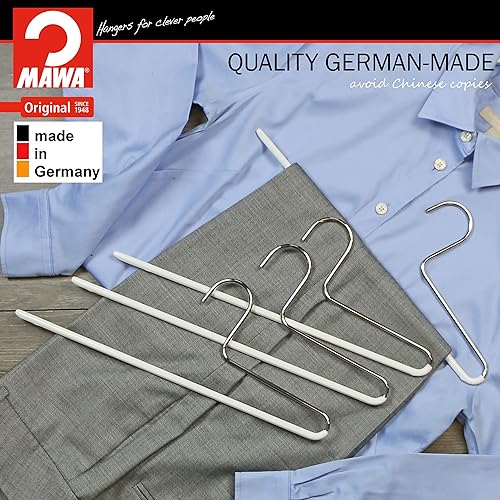 Miniatura 4 de Mawa by Reston Lloyd - Percha antideslizante que ahorra espacio con una sola barra para pantalones, estilo KH1