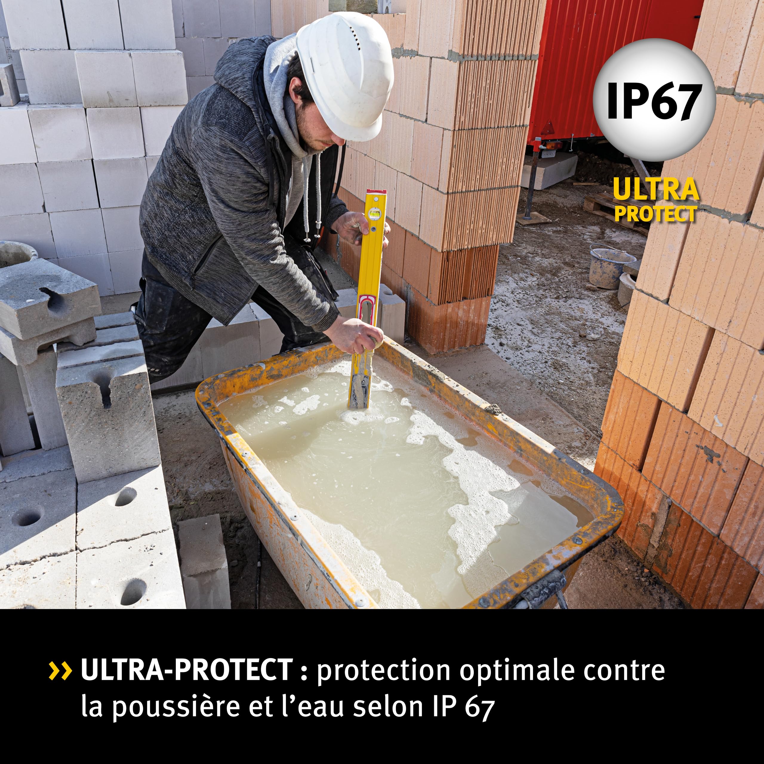 STABILA Niveau à bulle électronique TECH 196M DL - Niveau à bulle numérique étanche à l'eau et à la poussière selon IP 67-2 écrans numériques - Sans calibration - Avec sac - 61 cm