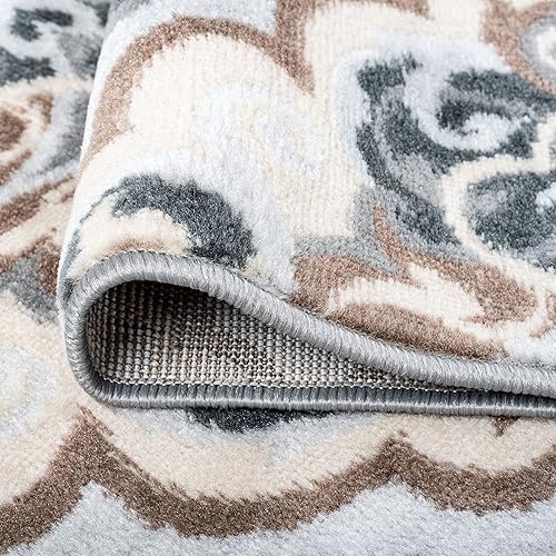 Miniatura 5 de Alfombra redonda moderna de 5.9 ft, alfombra de área interior, para sala de estar, comedor, dormitorio, cocina, entrada, contemporánea, alfombras