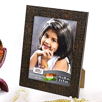 Ajanta Royal Classic 6 x 8 Photo Frame Insert (Brown Metalic) A-49