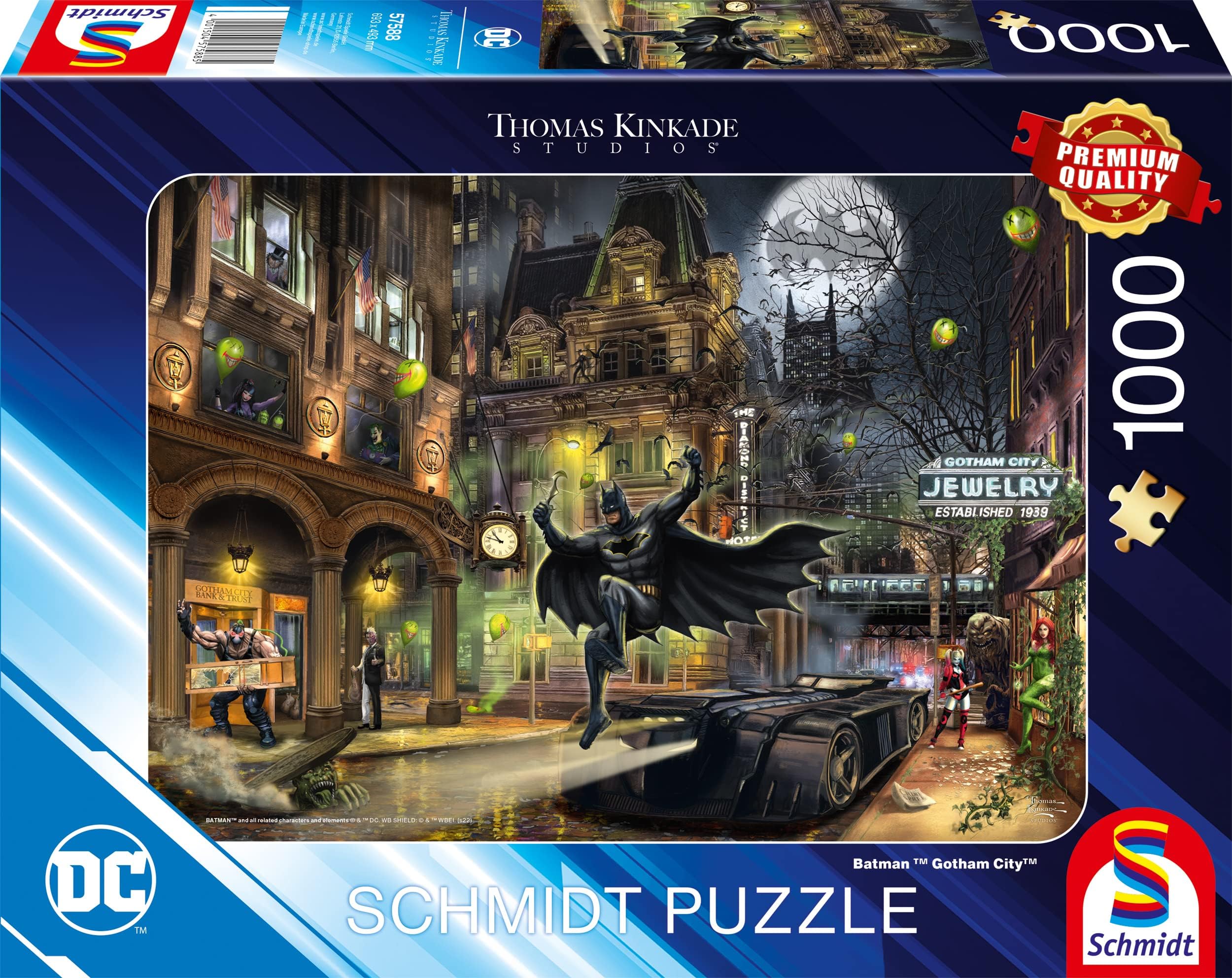 Schmidt | Thomas Kinkade: Batman - Gotham City - 1,000 -Piece | Jigsaw Puzzle | Ages 12+ |