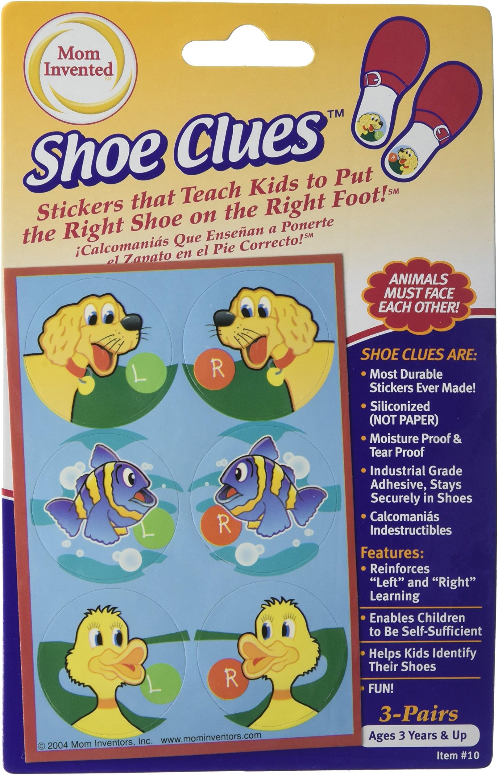 Mom Invented Clues-for Learning Left & Right Shoes