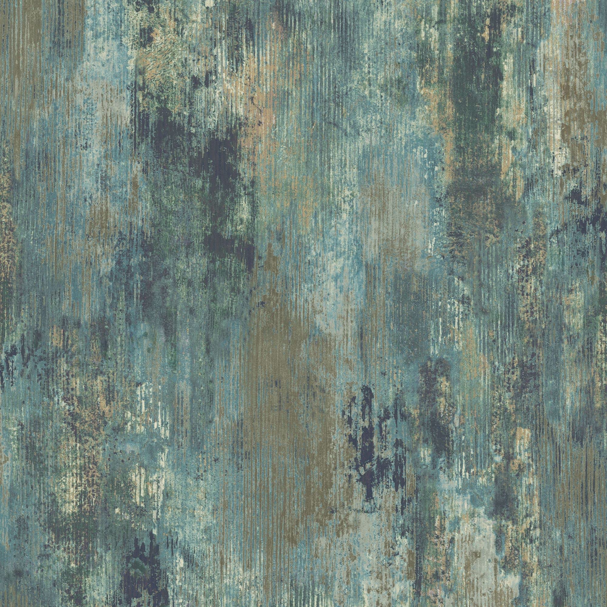 Grandeco Green Vincenzo Distressed Luxury Italian Plaster Wallpaper