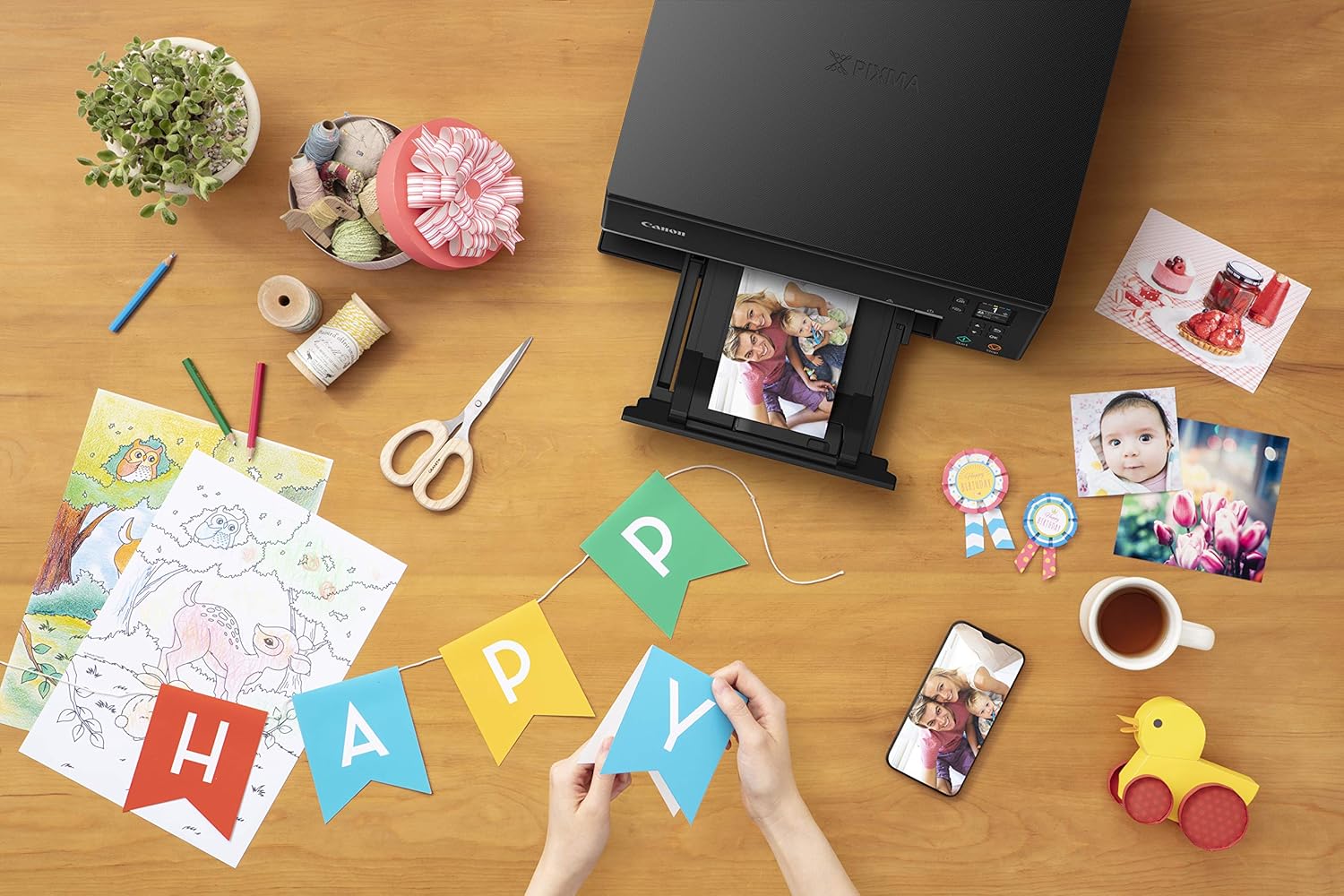 Canon Pixma TS6320 Wireless All-In-One Photo Printer with Copier, Scanner and Mobile Printing, Black,  Dash Replenishment : Office Products