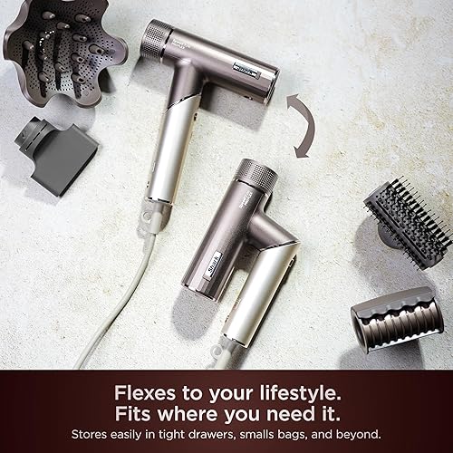 Miniatura 11 de Shark SpeedStyle Pro Flex HD542 - Sistema de secador de pelo de alta velocidad de rendimiento profesional con protector de cuero cabelludo y paquete