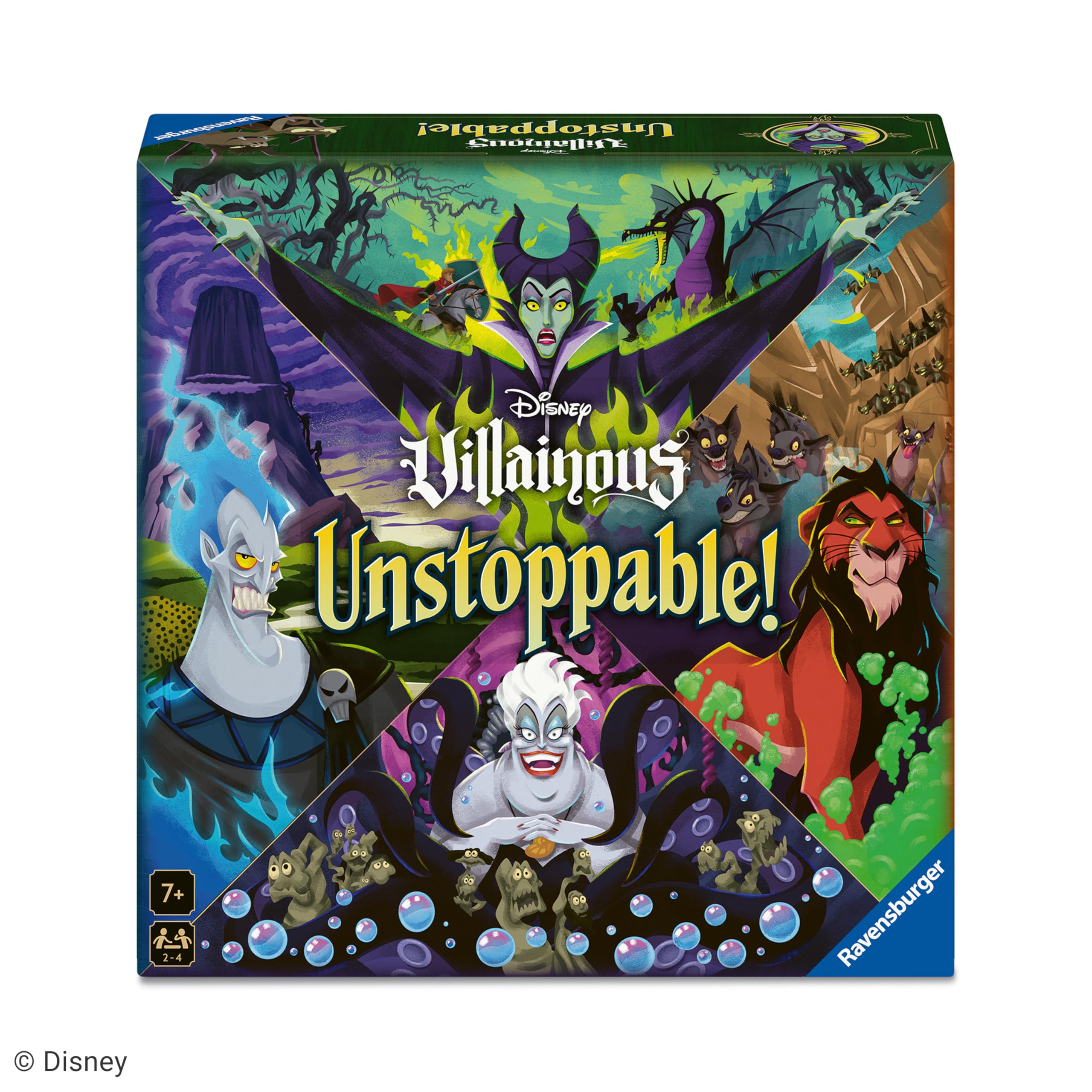 Ravensburger Disney Villainous Game - Unstoppable Strategy Family Board Games for Adults & Kids Age 7 Years Up - 2 à 4 joueurs
