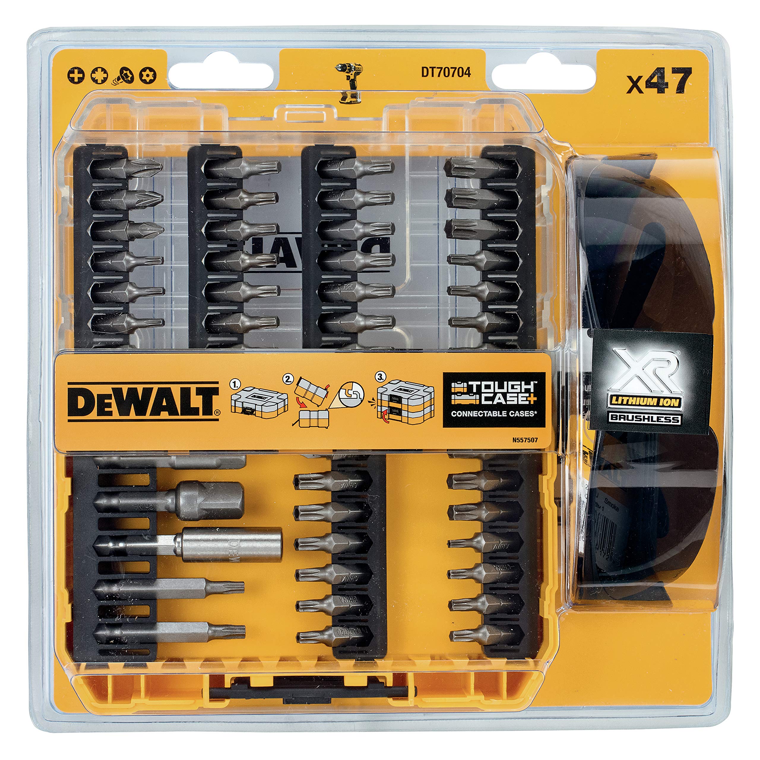 47-teiliges Schlagschrauber-Bit-Set – Mit Bits, Muttern-Settern, Adapter & Magnetisierer