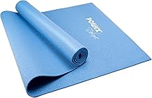 POWRX Extra-Thick Exercise Yoga Mat | Non-Slip Surface | Versatile Workout | Pilates Mat | Travel-Friendly Design with Strap | Ideal for Stretching and Training | 173 x 61 x 0.4 cm | Royal Blue