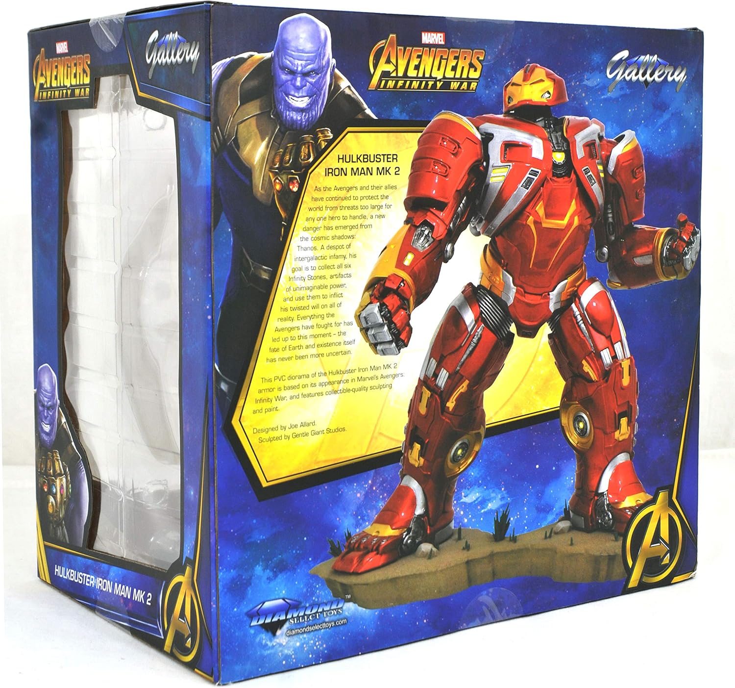 DIAMOND SELECT TOYS Marvel Gallery: Avengers Infinity War: Hulkbuster Mk2 Deluxe PVC Figure, Multicolor