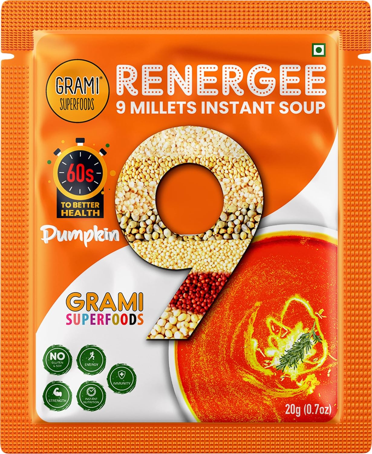 Buy Now Grami Superfoods Renergee 9 Millets Instant Assorted Soup – ...