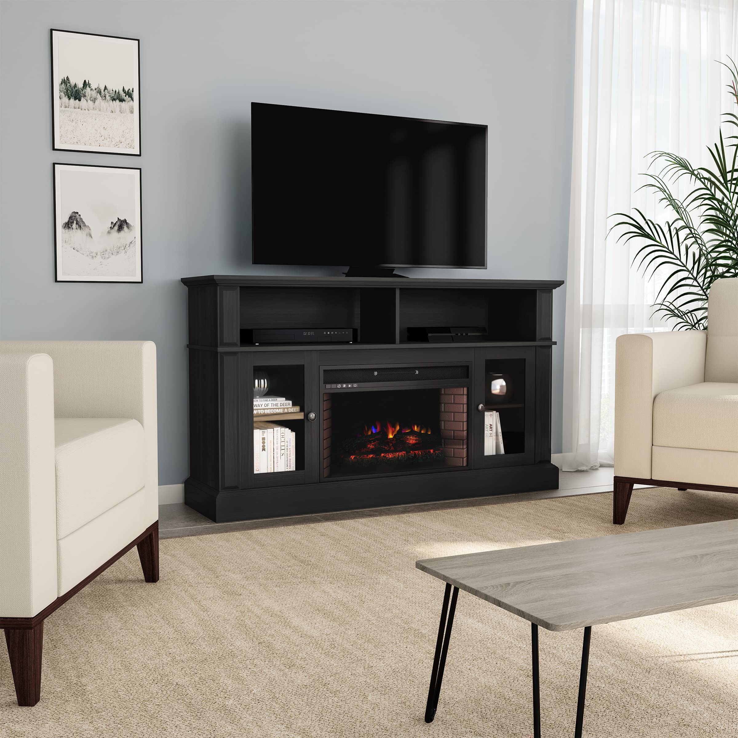 Amazon.com: Northwest Fireplace TV Stand for TVs up to 60-Inches