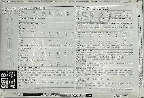Miniatura 2 de New Look 0918 - Camiseta de pijama para hombre y mujer, patrón de costura de pantalones y bata, talla XS-XL