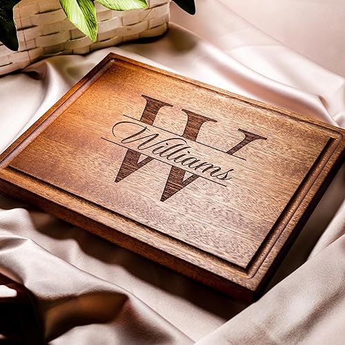 Miniatura 7 de Tabla de cortar personalizada, boda personalizada, aniversario o idea de regalo de inauguración de la casa, charcutería grabada en madera, para