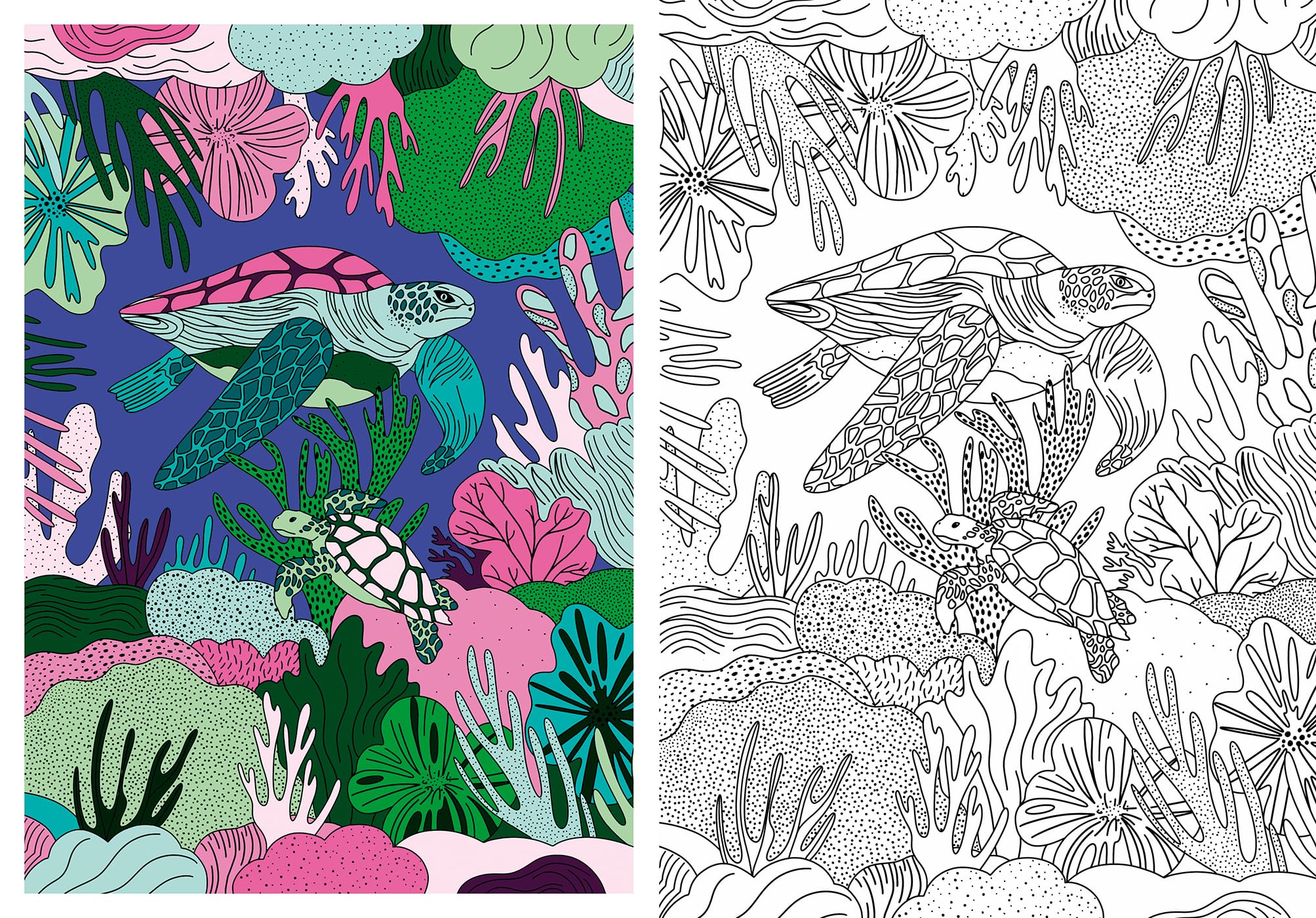 Inspiration - Nature: 60 coloriages et 100 modèles