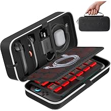 OIVO Carrying Case Compatible with 2025 Nintendo Switch, Portable Switch 2 Travel Carry Case Fit for Joy-Con 2 & Adapter, Hard Shell Protective Pouch Bag with 24 Game Slots, White