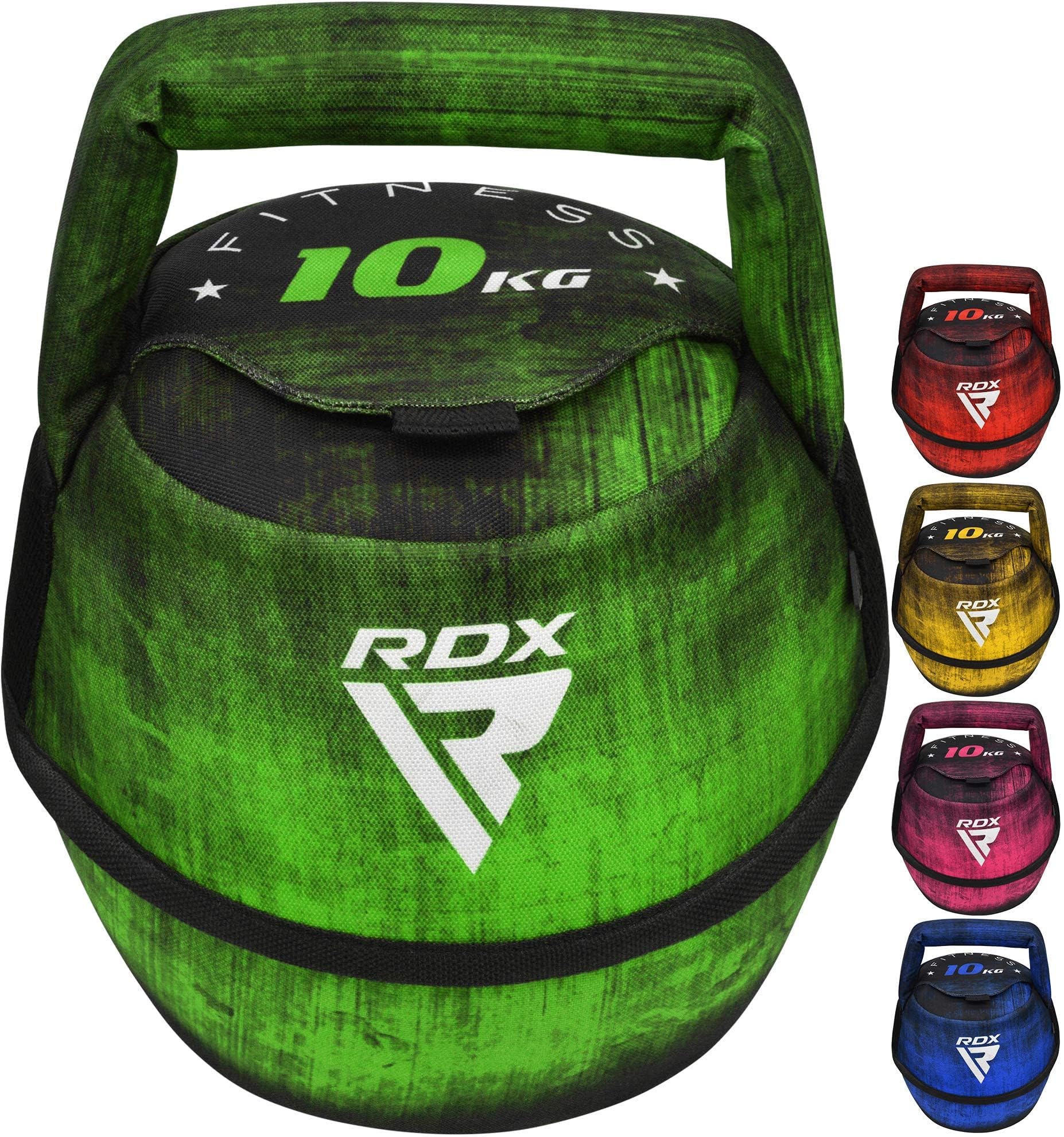 RDX Kettlebell Weights Sandbag with Handle, Fitness Strength Training Weight Lifting Bodybuilding Cardio Workout Swings Squats Snatch Deadlift Thruster Available In 4 6 8 10 KG, Home Gym Men Women