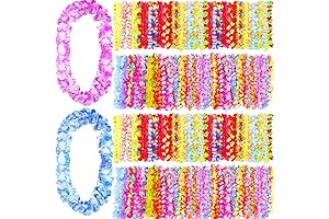 400 Hawaiian Beads Leis Flower Necklace in Bulk