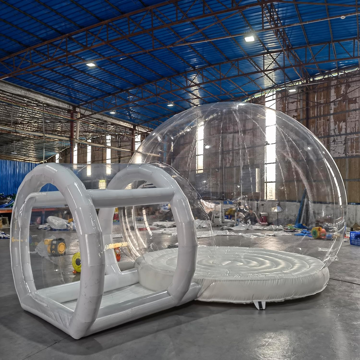 Inflatable Bubble Bounce House with Blower Inflatable Transparent Balloons Bubble Tent for Kids Party, Wedding Event Exhibition 13FT Diameter Bubblen, 5.5FT Tunnel (13FT Bubble House)