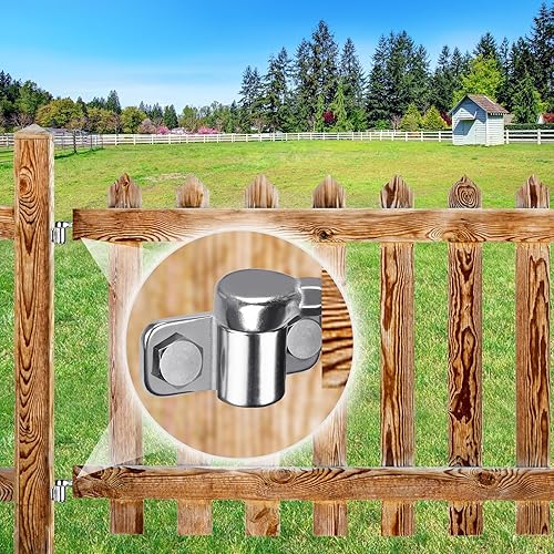 Miniatura 6 de Bisagra de puerta de montaje en pared de acero inoxidable 304, 2 bisagras de puerta resistentes, bisagras de puerta de montaje horizontal de una