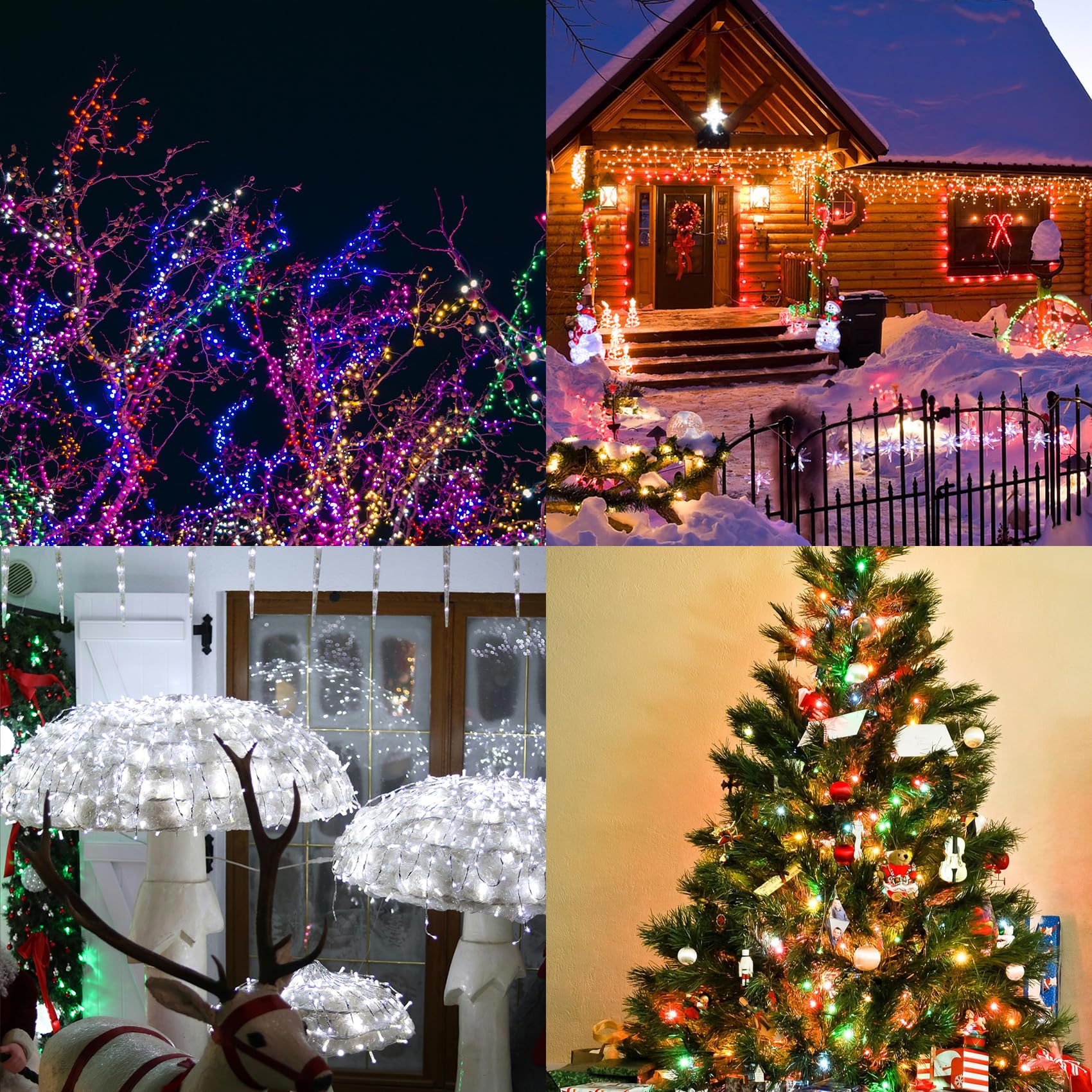 ALENEY Solar-Lichterkette für den Außenbereich, 200 LEDs, 8 Modi, Solar-Lichterkette für außen, wasserdichte Außenleuchte für Terrasse, Hof, Weihnachtsbaum, Halloween, Hochzeit, Party, Dekorationen