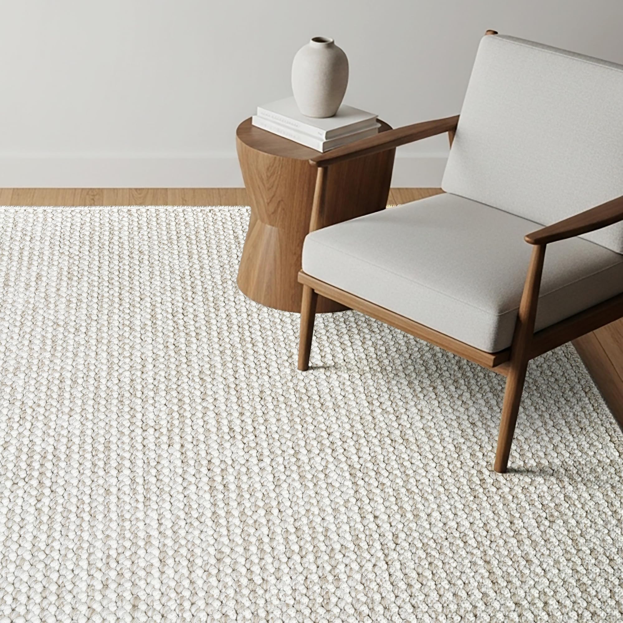 gertmenian indoor boho area rug - 5x7 standard, durable, non-shedding & stain resistant, ideal for high traffic areas in living room, bedroom, dining room - romi, beige, 25858