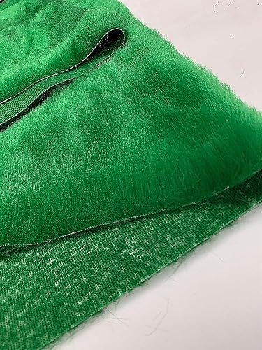 Miniatura 7 de Pelo corto de pelo sintético, pelo de 34 pulgadas, 60 pulgadas de ancho, vendido por The Yard (azul rey)