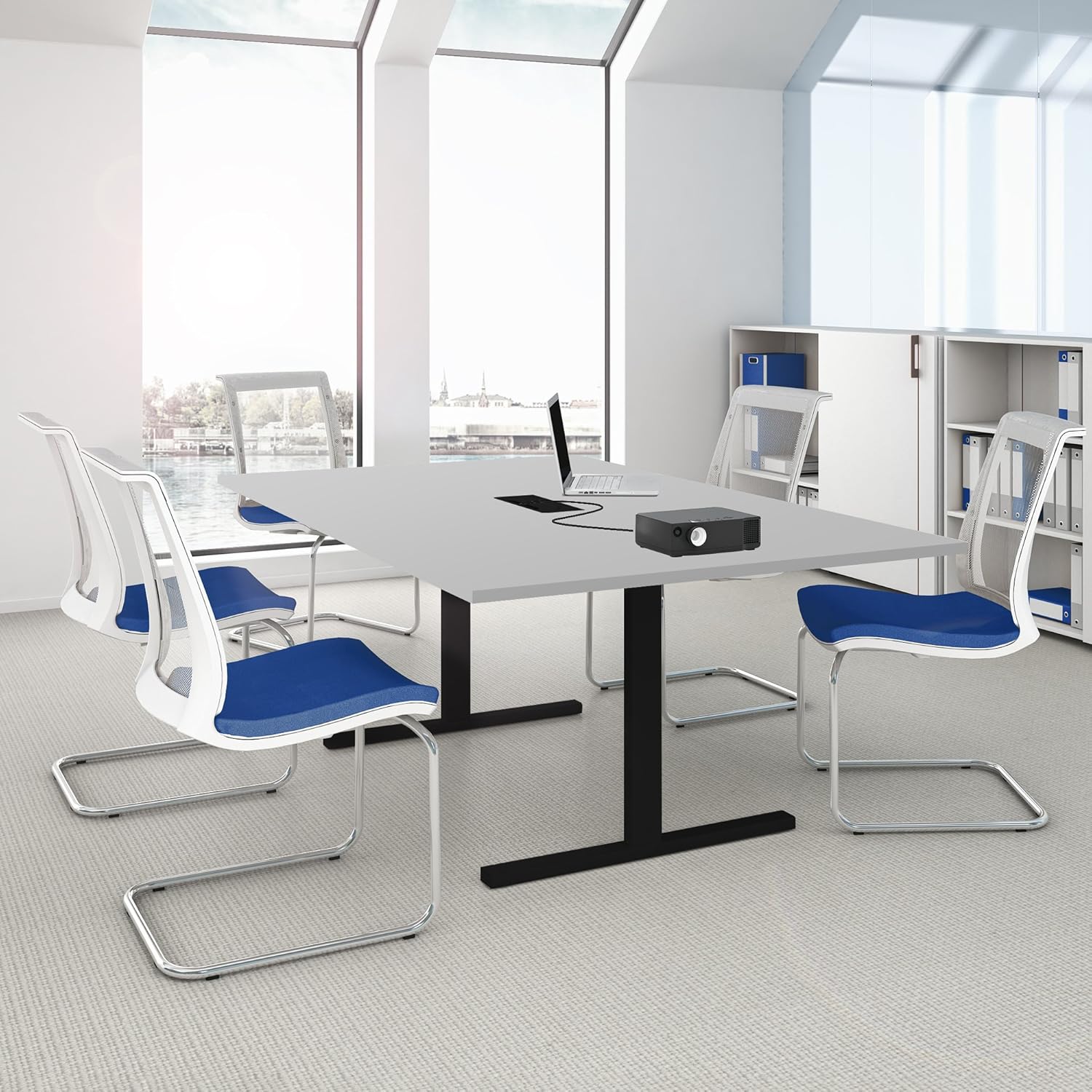 Tavolo Conferenza Weber A Forma Barca 180x100cm - Design Elegante Per Ufficio Moderno - Foto 10