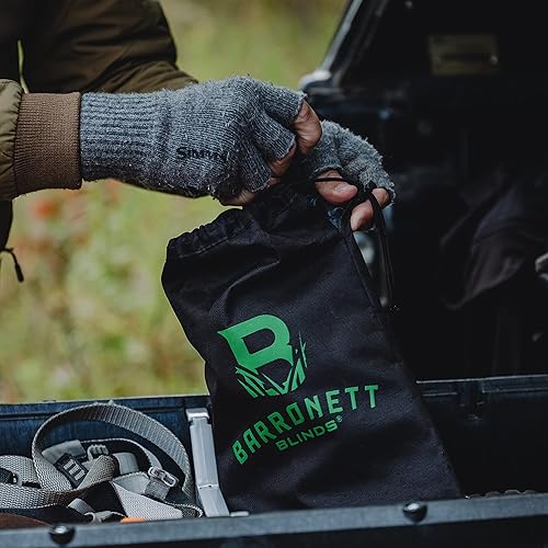 Miniatura 6 de Barronett Blinds Kit de estaca todo terreno, 8 estacas de punta roscada, 4 amarres, bolsa de transporte, BA705, negro