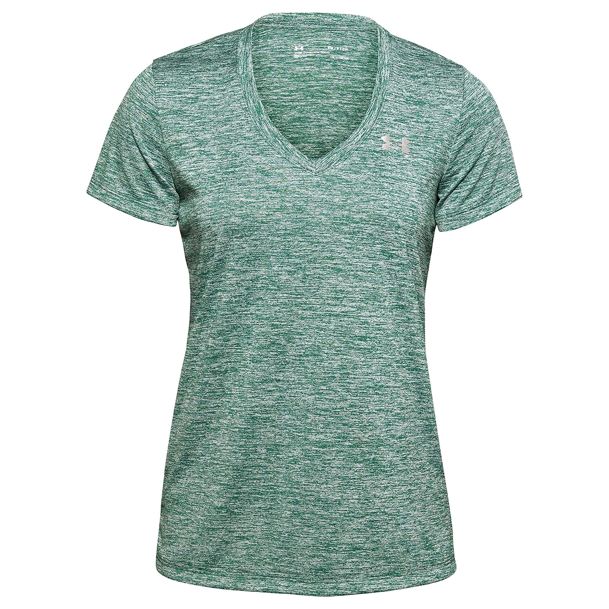 Under Armour Womens Tech V-Neck Twist Short-Sleeve T-Shirt