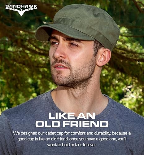 Miniatura 5 de Sandhawk Sombrero militar, sombrero del ejército, sombrero de conductor, gorra militar, gorra del ejército, sombrero de cadete, gorra de cadete,