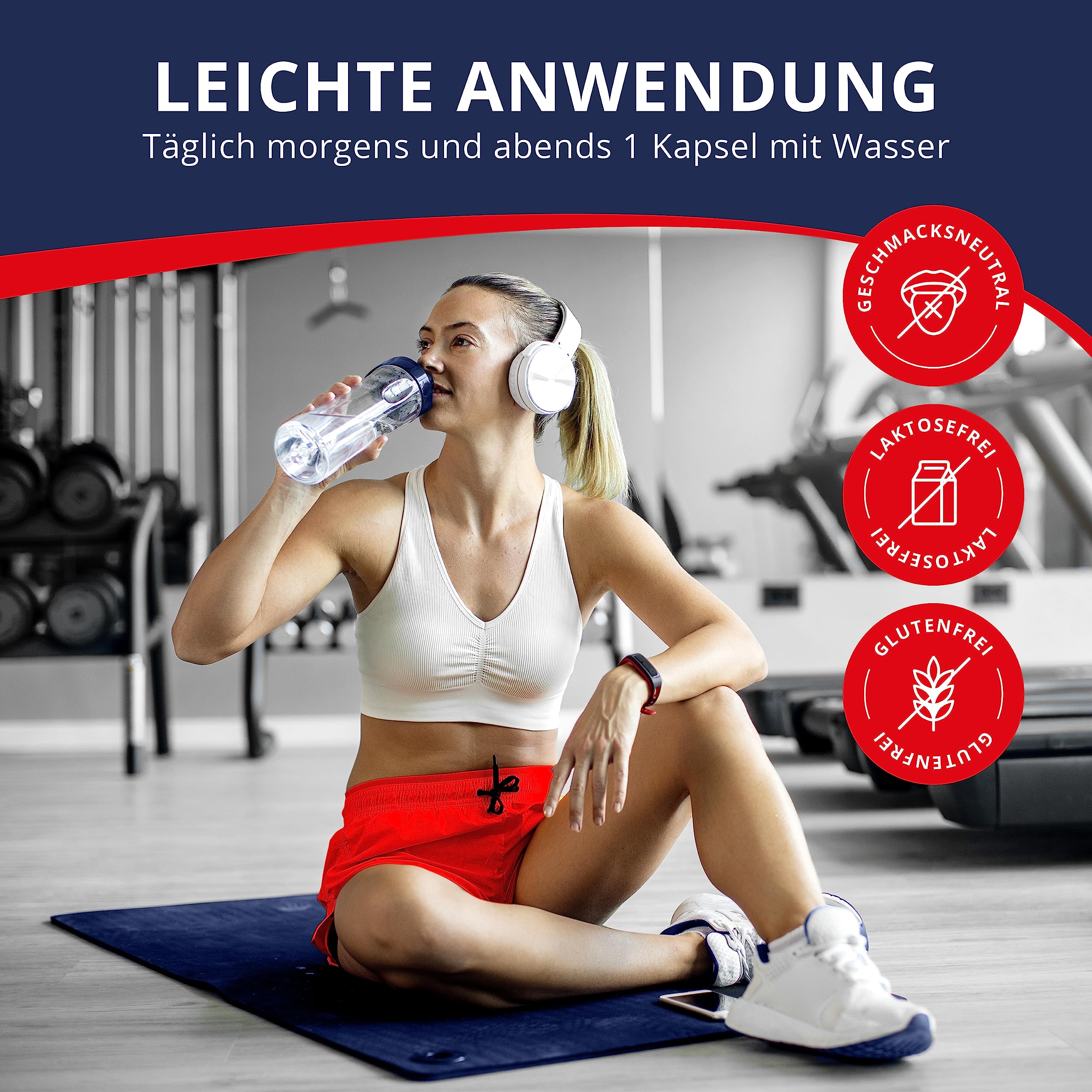 180 Hyaluronsäure Kapseln hochdosiert - Glucosamin Chondroitin hochdosiert - Hyaluron Kapseln - Made in Germany - Mit hochwertigen Vital- und Aufbaustoffen - Glutenfrei & Laktosefrei